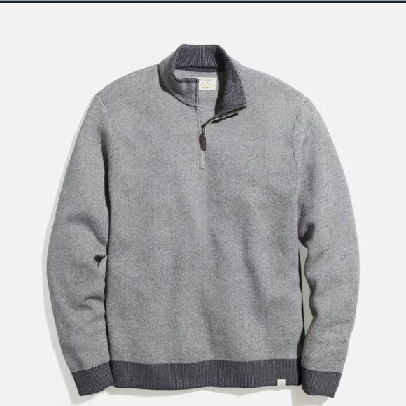 Marine layer Myers quarter Zip Sweater - Picture 1 of 7
